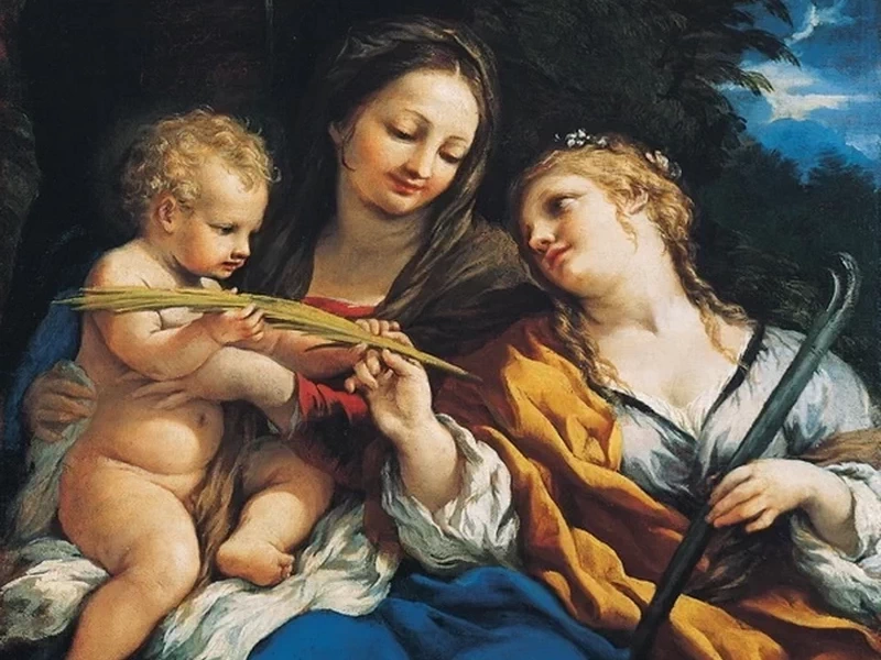 1597-Pietro da Cortona - Madonna col Bambino e santa Martina - Kimbell Art Museum, Fort Worth